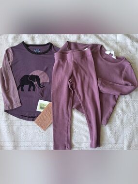Toddler Girl Bundle 2T | Kickee Pants + Ribbed Set
